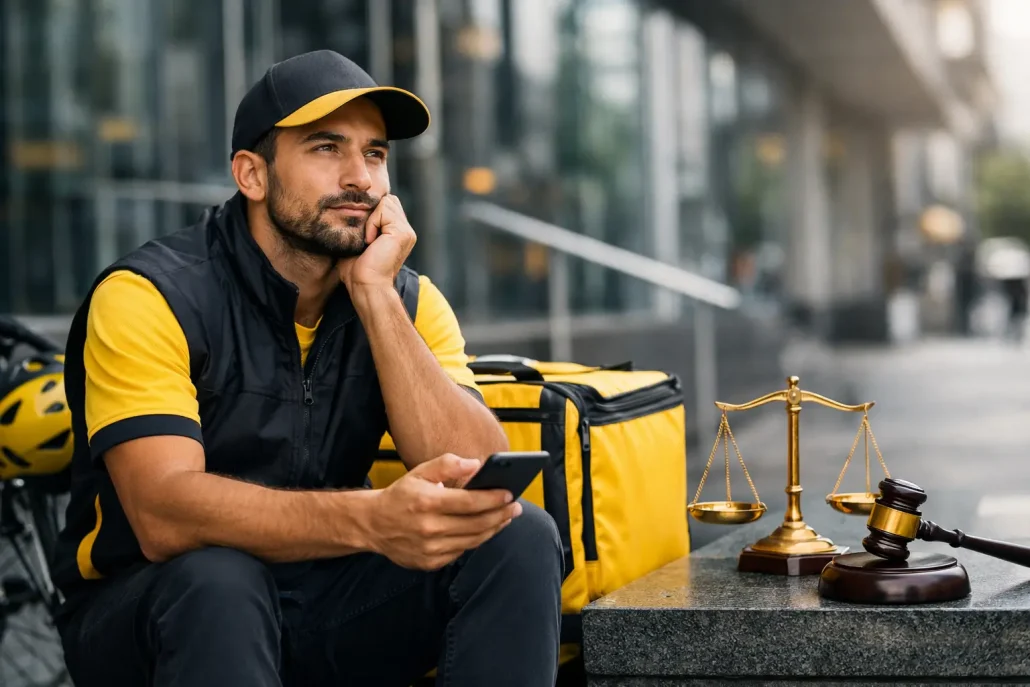 Entregador de aplicativo tem direito a indenização?