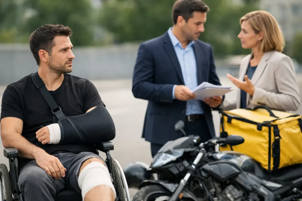 Indenização para motoboy acidentado: quem tem direito